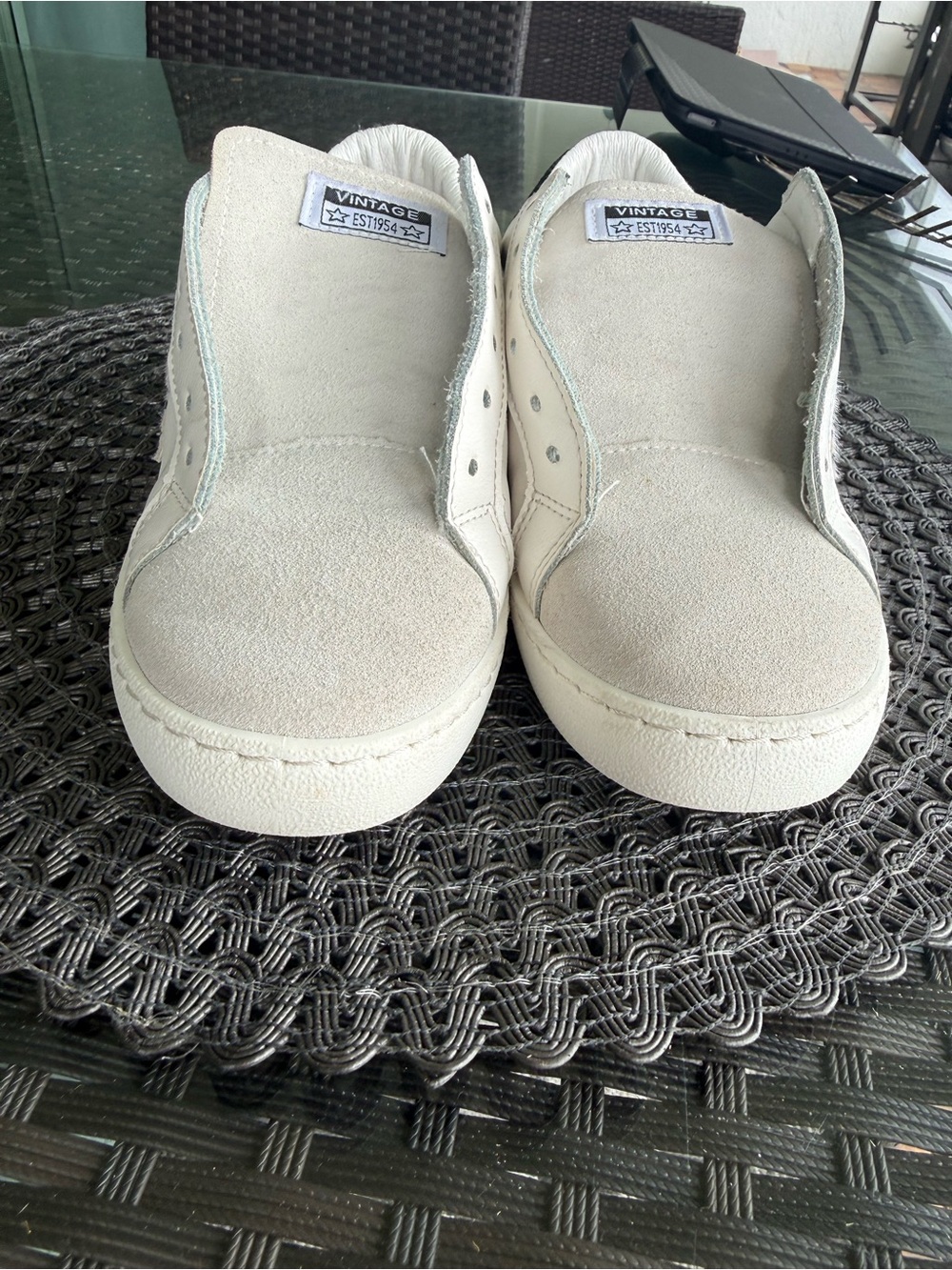 Vintage Havana Women's White Grey Cheetah SZ 8.5 - Picture 3 of 10